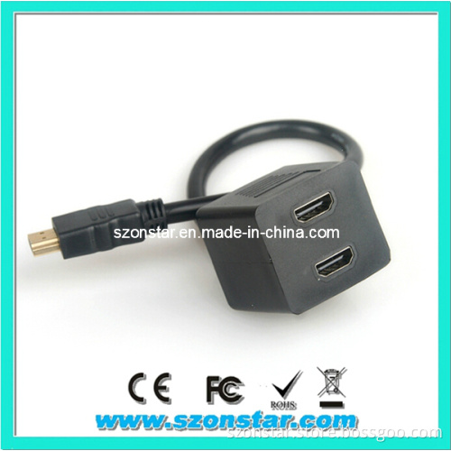 HDMI Splitter Cable/HDMI 1 Male to 2 Female Cable